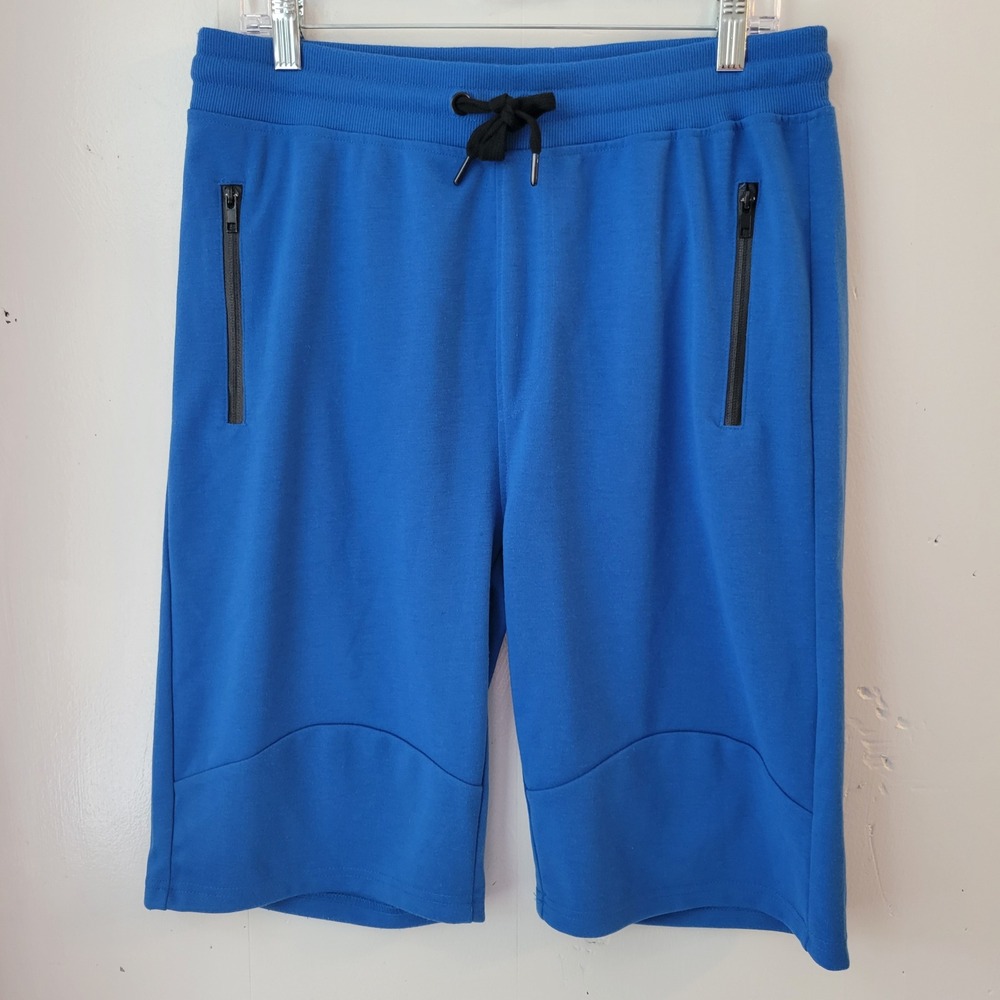 Bleecker & Mercer Sweat Shorts Mens Medium Blue Tech Zipper Pockets Casual
Gorp